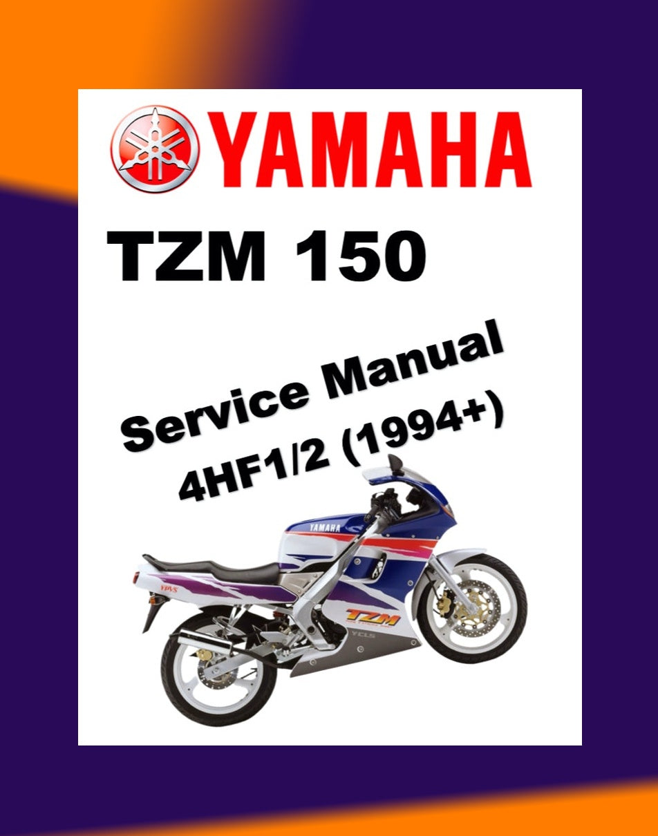 YAMAHA TZM150 4HF1/2 1994+ Full Manual Set – Repair & Maintenance Manual and Spare Parts Catalog