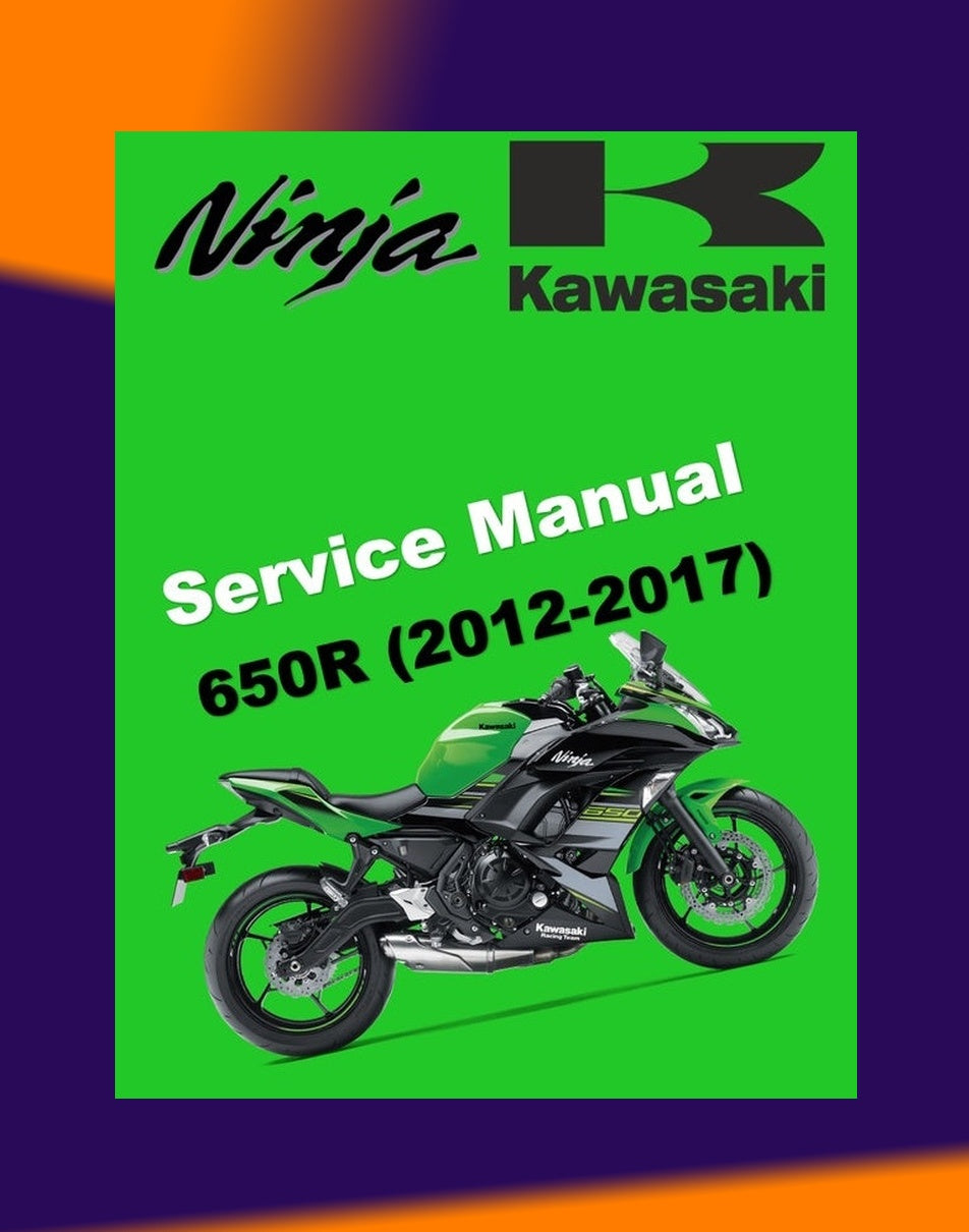 KAWASAKI NINJA 650R 2012-2017 Full Manual Set – Repair & Maintenance Manual and Spare Parts Catalog and User Handbook