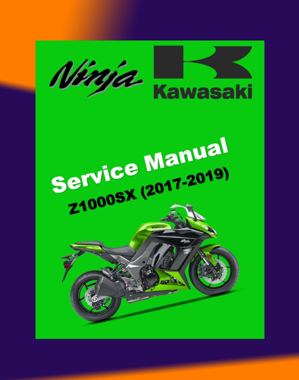 KAWASAKI NINJA Z1000 SX 2017-2019 Full Manual Set – Repair & Maintenance Manual and Spare Parts Catalog and User Handbook