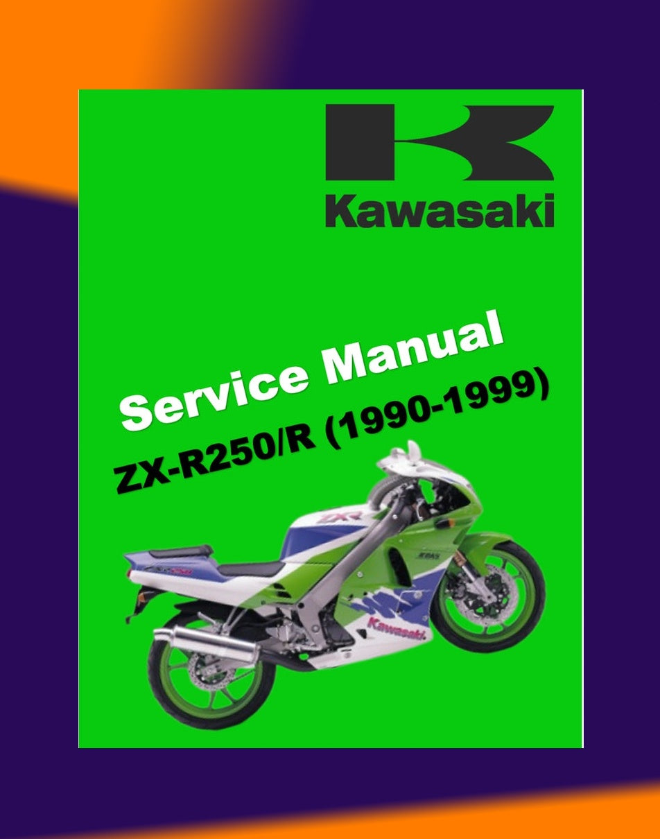 KAWASAKI ZX-R 250 1990-1999 Full Manual Set – Repair & Maintenance Manual and Spare Parts Catalog and User Handbook