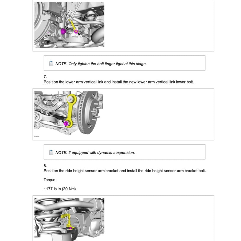 FORD MUSTANG S550 2015-2021 Full Manual Set – Repair & Maintenance Manual