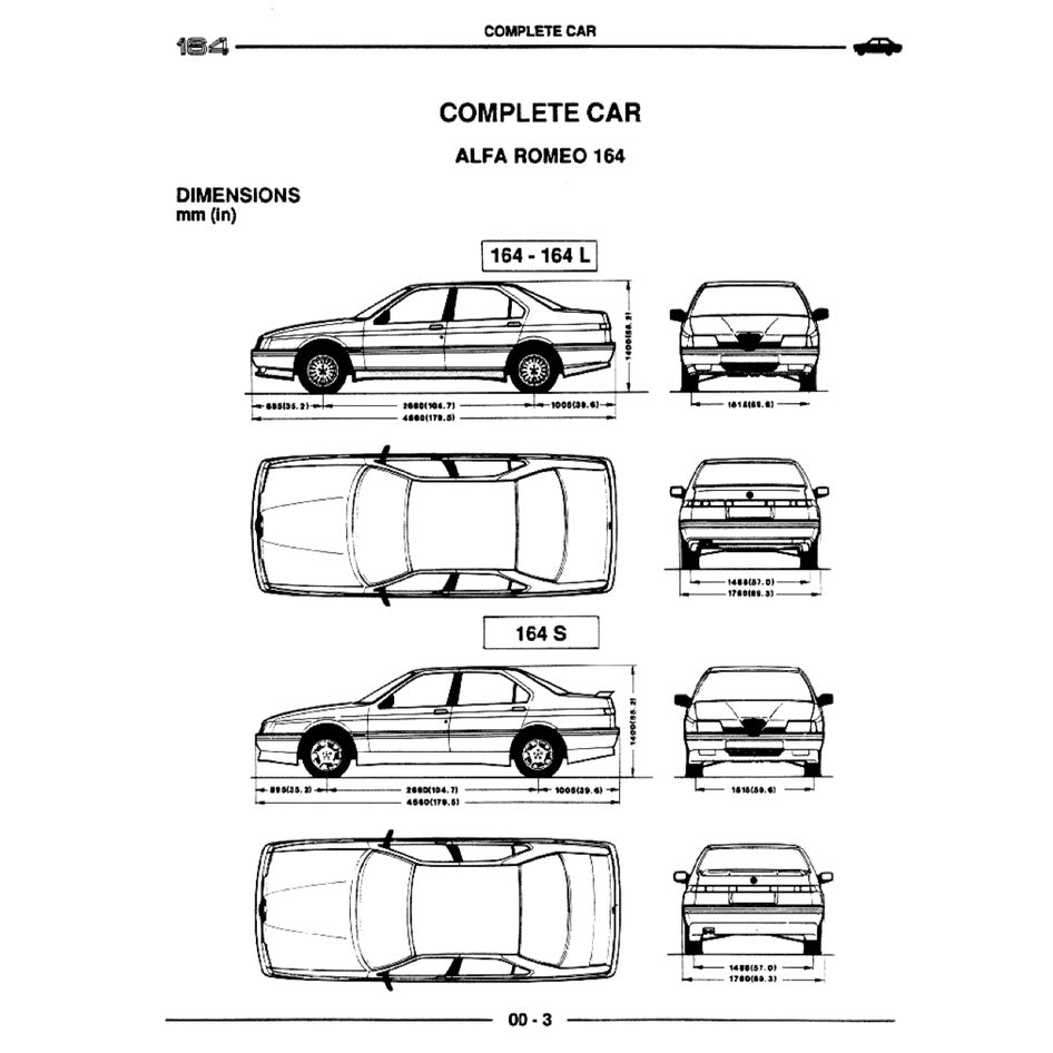 ALFA ROMEO 164 1987-1998 Full Manual Set – Repair & Maintenance Manual