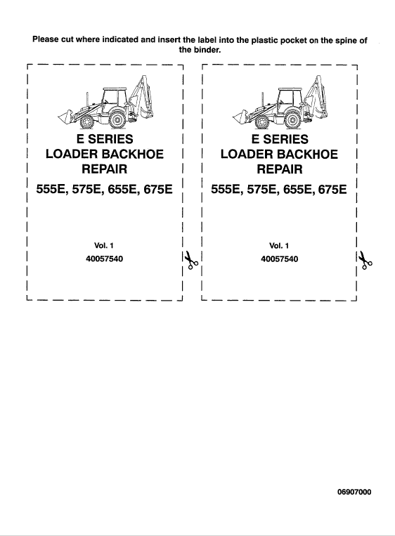 Ford New Holland 555E, 575E, 655E, 675E Backhoe Loader Service Manual Workshop Guide