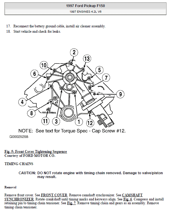 Ford F150 Pickup Repair and Service Manual for Year: 1997 to 2000 Workshop Guide