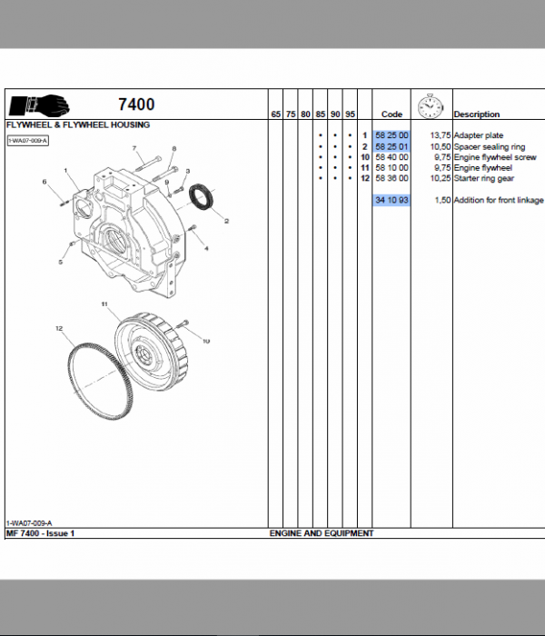 Massey Ferguson 7485, 7490, 7495, 7497, 7499 Tractor Service Manual Workshop Guide