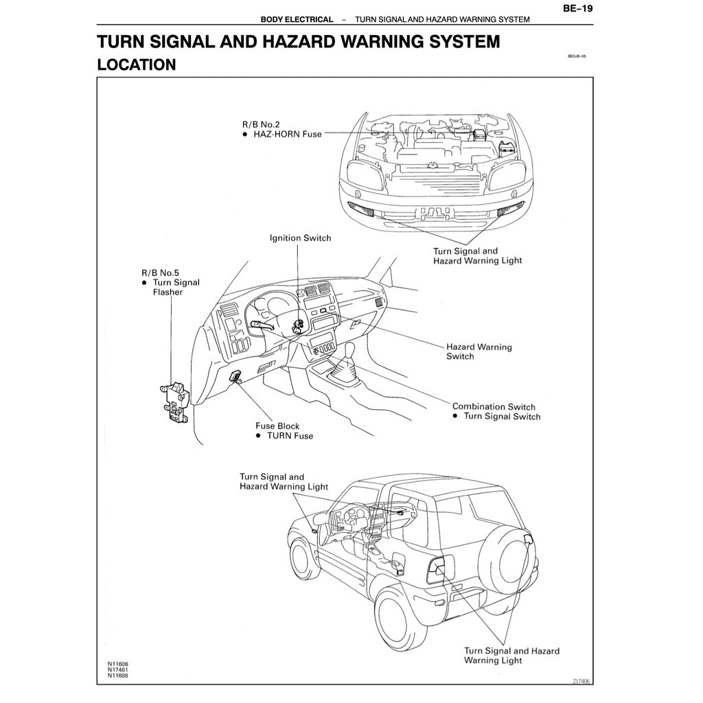 TOYOTA RAV4 XA10 1996-2000 Full Manual Set – Repair & Maintenance Manual