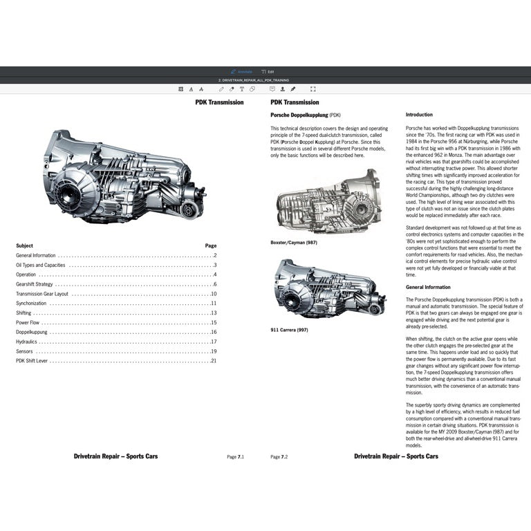 PORSCHE CAYMAN / BOXSTER 987.1 & 987.2 2004-2012 Full Manual Set – Repair & Maintenance Manual and Spare Parts Catalog