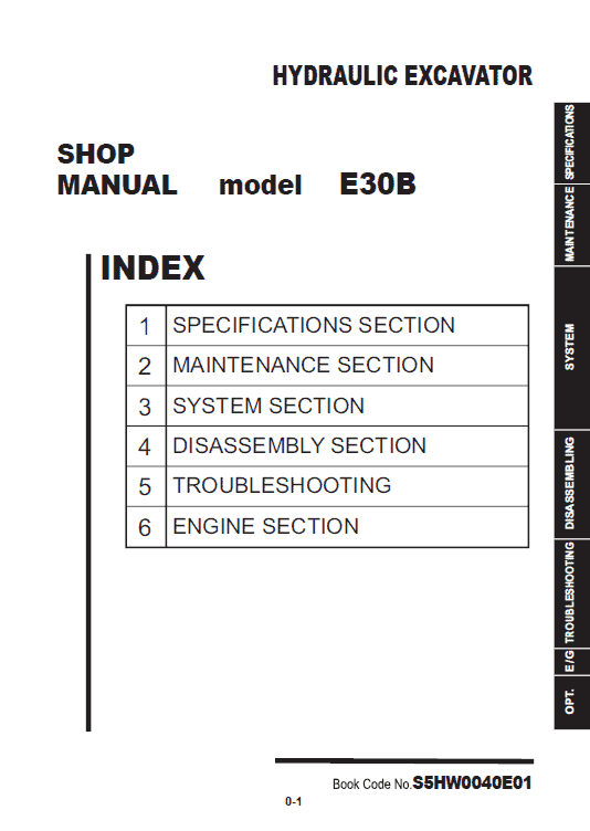 New Holland E30B Tier 3 Compact Excavator Service Manual Workshop Guide