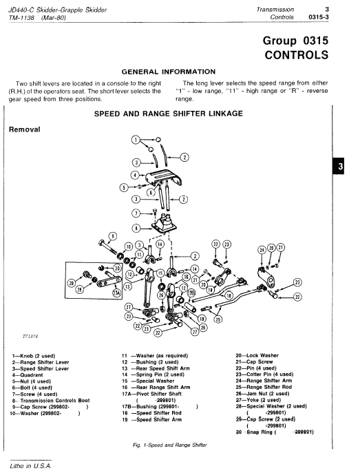John Deere 440C Skidder Repair Technical Manual (TM1138) Workshop Guide