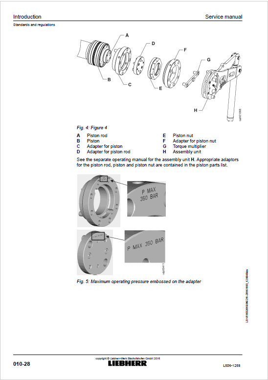 Liebherr L506 Type 1258 Stereo Wheel Loader Service Manual
