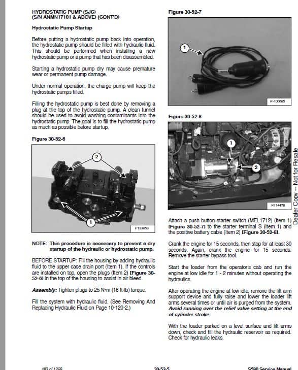 Bobcat S590 Skid-Steer Loader Service Repair Manual