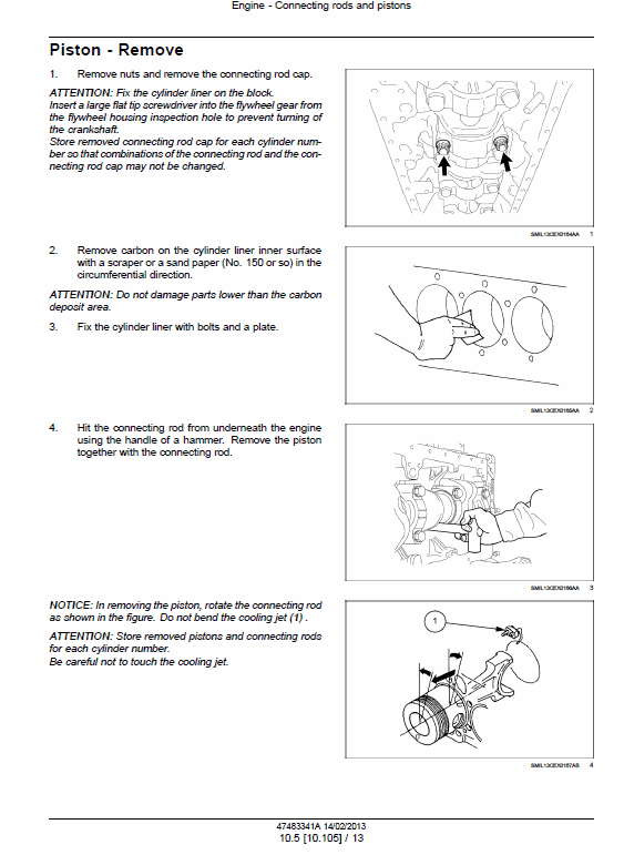New Holland E485C Crawler Excavator Service Manual Workshop Guide