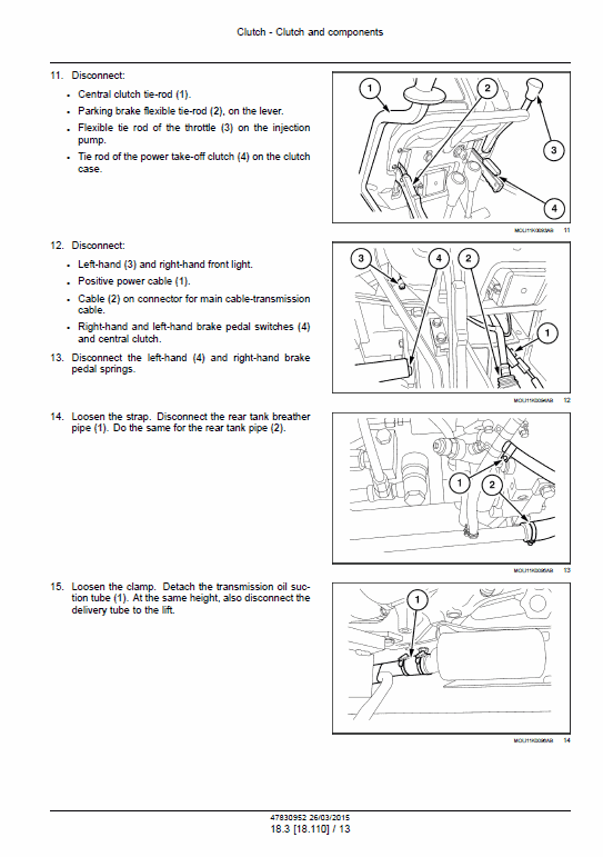 New Holland TK4020F, TK4020V, TK4030, TK4040, TK4040M Tractor Manual Workshop Guide