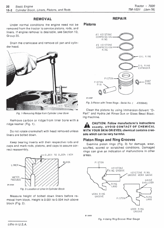 John Deere 7020 Tractor Repair Technical Manual (TM1031) Workshop Guide
