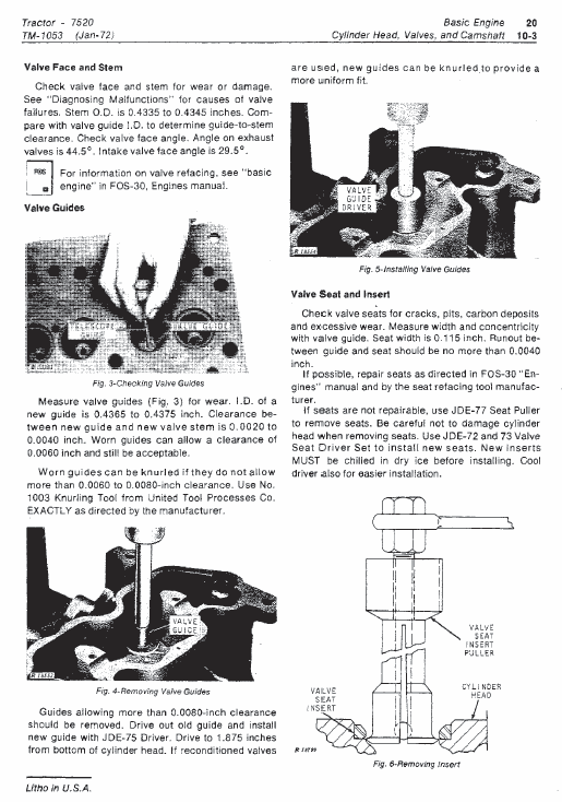 John Deere 7520 Tractor Repair Technical Manual (TM1053) Workshop Guide