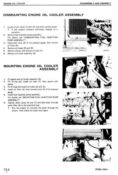 Komatsu PC200-2, PC200LC-2, PC220-2, PC220LC-2 Excavator Manual Workshop Guide