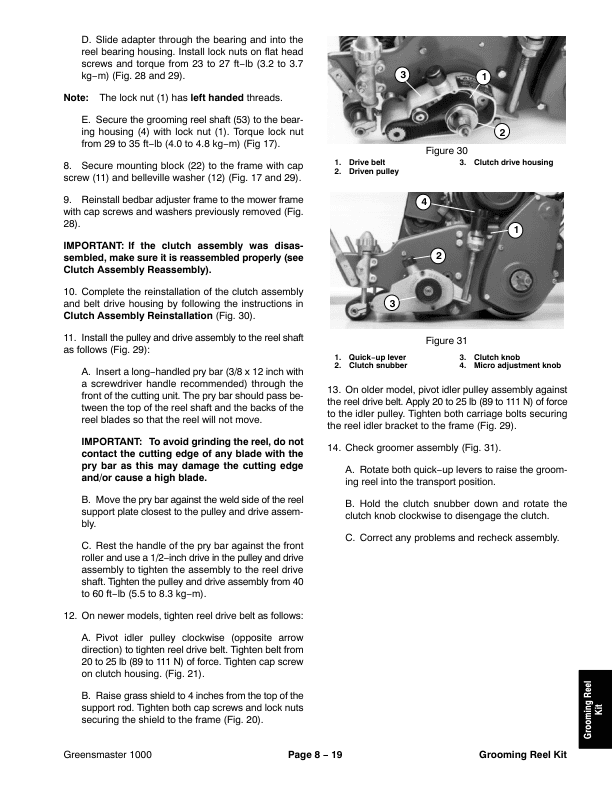 Toro Greensmaster 800, 1000, 1600, 2000, 2600 Service Repair Manual Workshop Guide