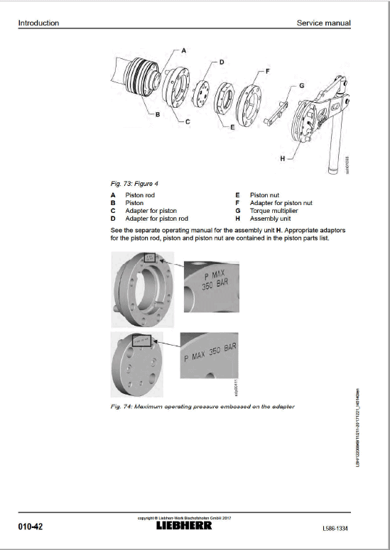 Liebherr L586 Type 1334 Wheel Loader Service Manual