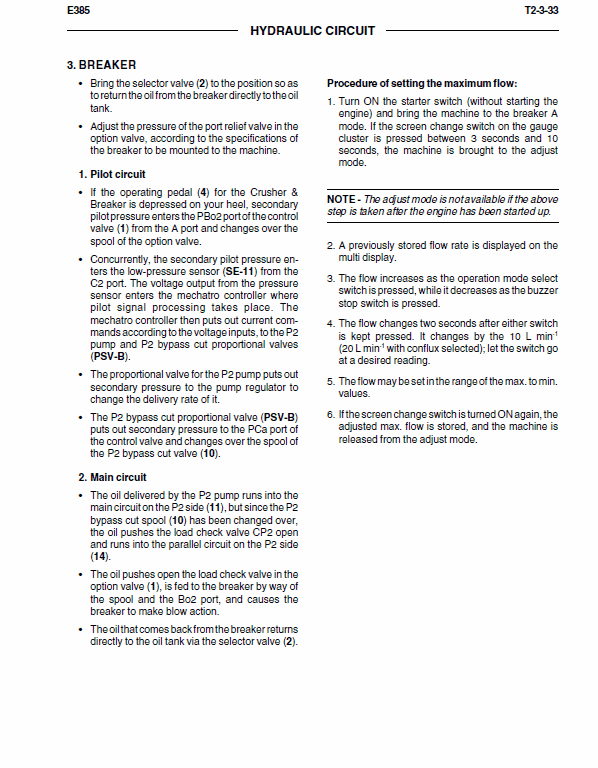 New Holland E385 Tier 3 Excavator Service Manual Workshop Guide