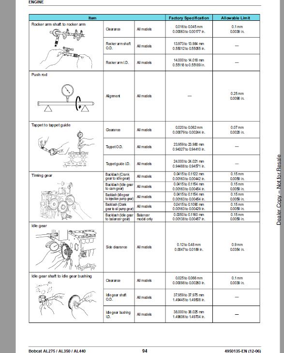 Bobcat AL275, AL350, AL440 Loader Service Repair Manual