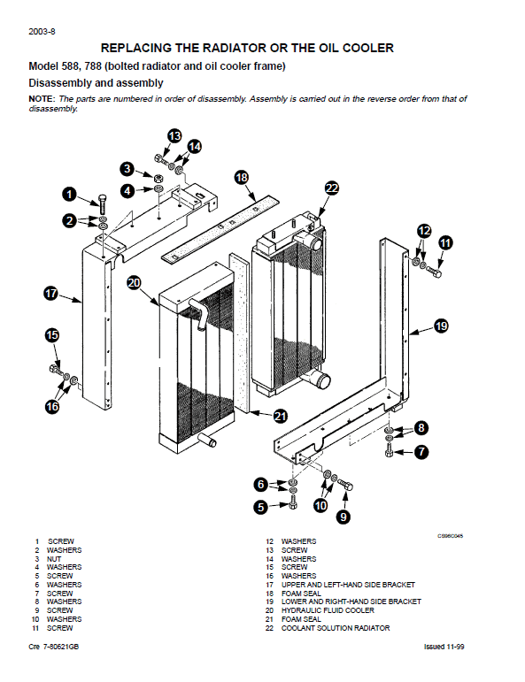 Case 588 Excavator Service Manual Workshop Guide