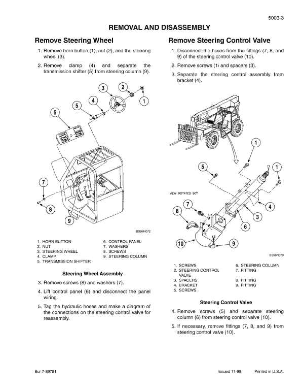 Case 686G, 686GXR, 688G Series 2 Telescopic Handler Service Manual Workshop Guide