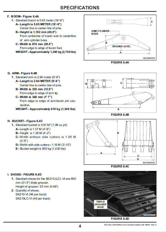 Kobelco SK210LC, SK250LC Excavator Service Manual Workshop Guide