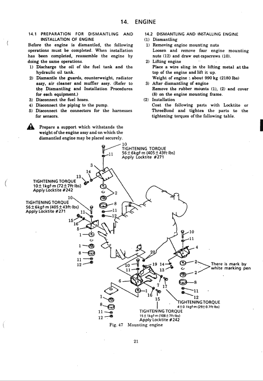 Kobelco SK300, SK300LC Excavator Service Manual Workshop Guide