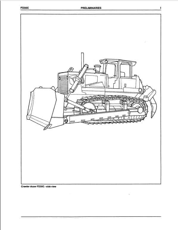 Fiatallis FD30C Crawler Dozer Repair Service Manual