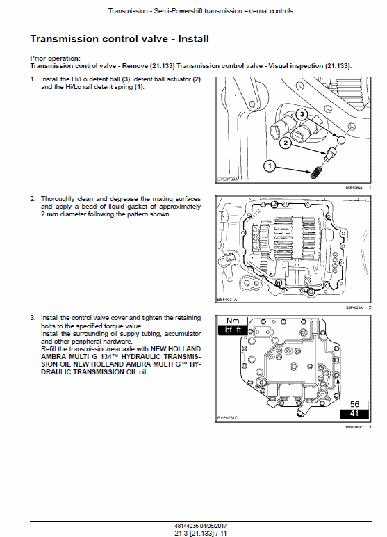 New Holland T1254B, T1404B Tractor Service Manual Workshop Guide