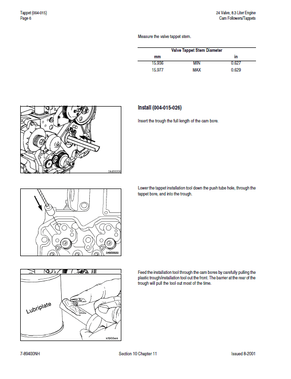 Cummins 24 Valve, 8.3 Liter Engine Service Manual Workshop Guide