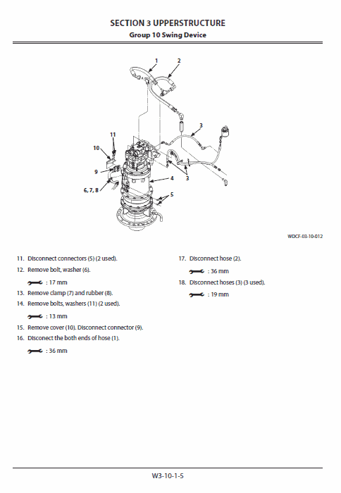 Hitachi ZH210LC-5B Excavator Service Repair Manual Workshop Guide