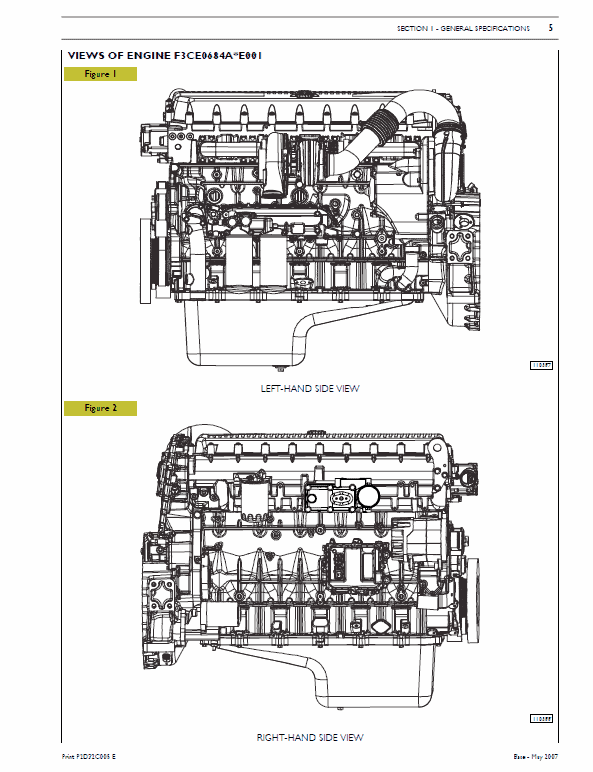 Cursor 13 Engine (F3CE0684A*E001 & F3CE0684B*E003 ) Repair Manual Workshop Guide