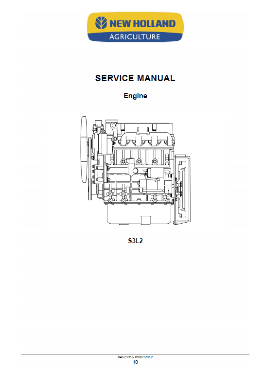 S3L2 Engine Repair Service Manual Workshop Guide