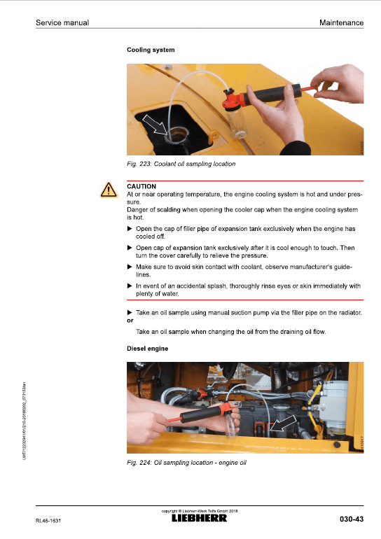 Liebherr RL 46 Pipe Layer Dozer Service Manual