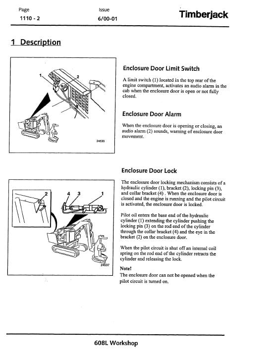 Timberjack 608L Feller Buncher Service Repair Manual Workshop Guide