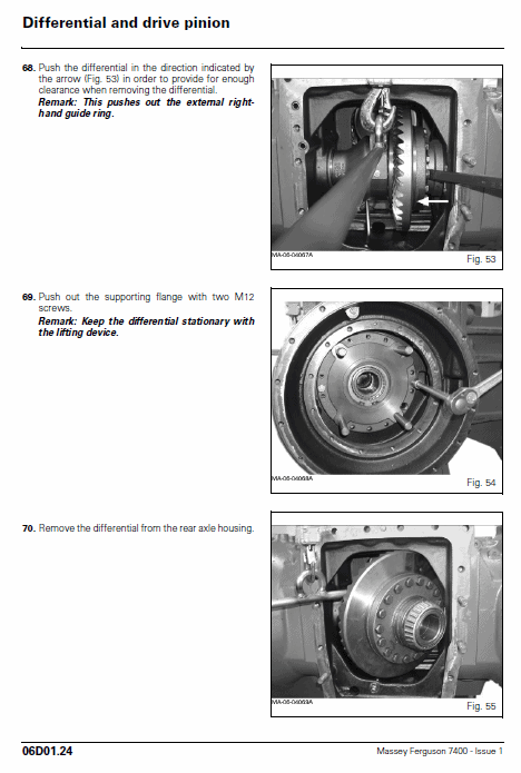 Massey Ferguson 7465, 7475, 7480 Tractor Service Manual Workshop Guide