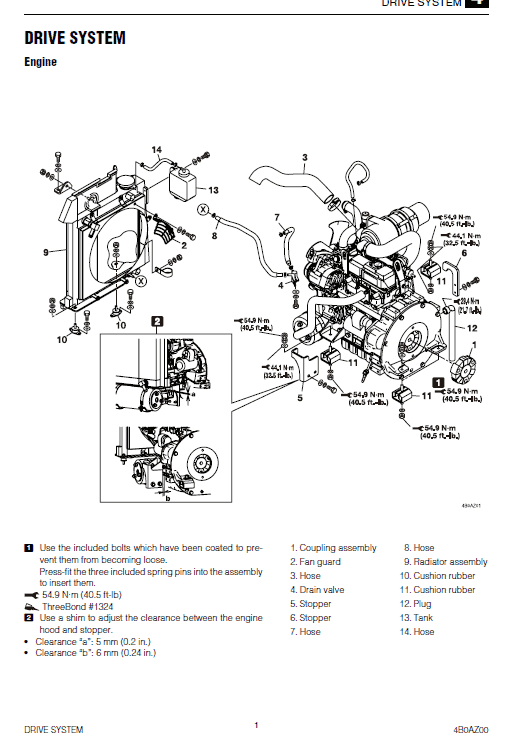 Takeuchi TB216 Compact Excavator Service Manual Workshop Guide