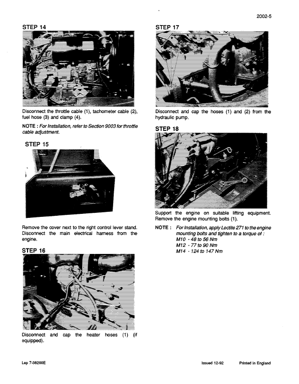 Case CK36, CK50 Excavator Service Manual Workshop Guide