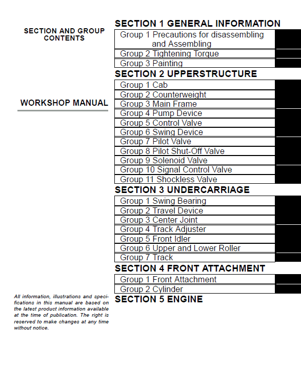 Hitachi ZX800 ZAXIS Excavator Service Repair Manual Workshop Guide