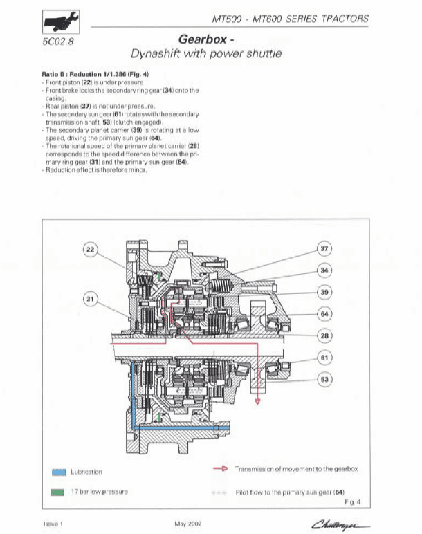 Challenger MT635, MT645, MT655, MT665 Tractor Workshop Manual Workshop Guide
