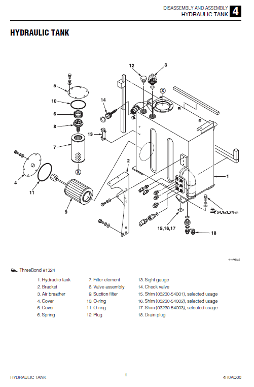 Takeuchi TB285 Compact Excavator Service Manual Workshop Guide