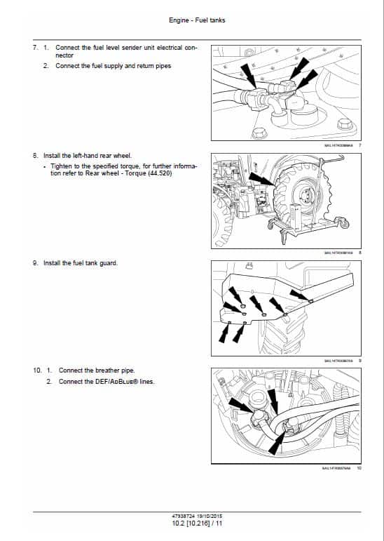 Case 115, 125, 135, 145 Maxxum CVT Tractor Service Manual Workshop Guide