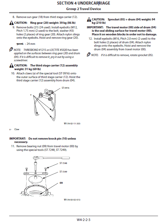 Hitachi ZX180LC-5B and ZX180LC-5G Excavator Service Repair Manual Workshop Guide