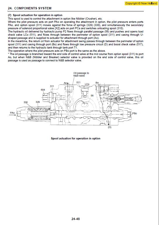 New Holland E140CSR Excavator Service Manual Workshop Guide