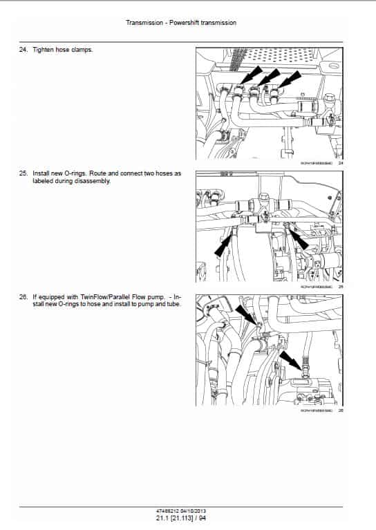 Case 350, 400, 450, 600 Steiger Tractor Service Manual Workshop Guide