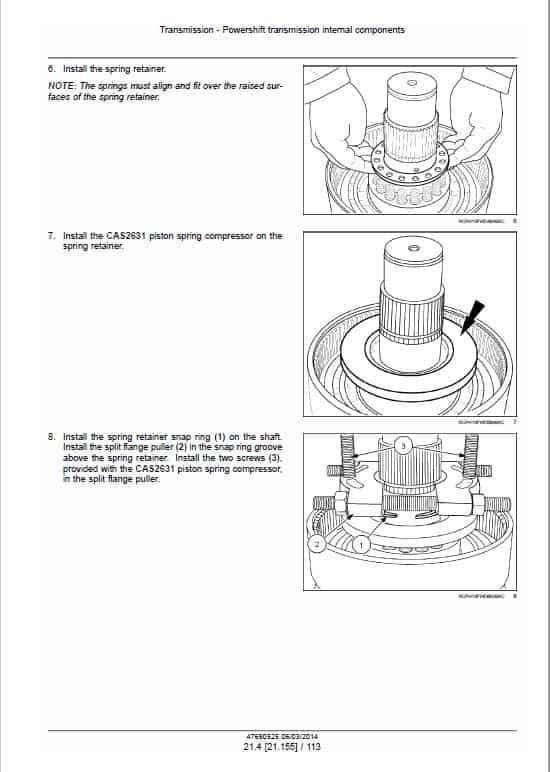 Case 370, 420, 470, 500, 540, 580, 620 Steiger Tractor Service Manual