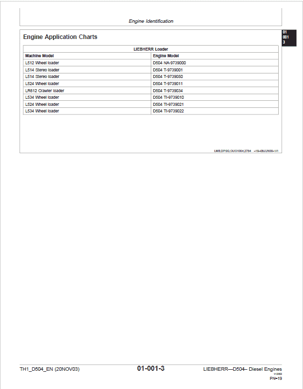 Liebherr D504 NA, D504 T, D504 Ti Engine Service Manual