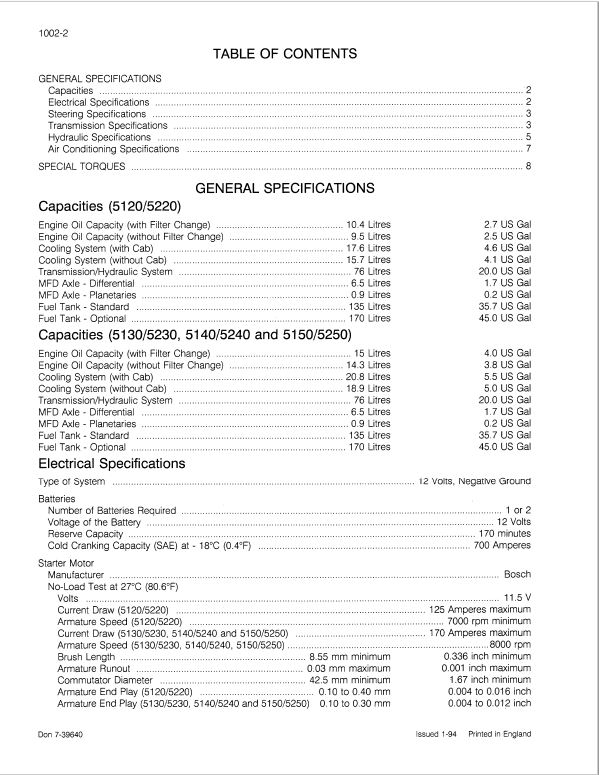 Case 5220, 5230, 5240, 5250 Maxxum Tractor Repair Service Manual Workshop Guide