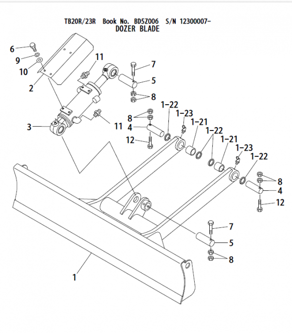 Takeuchi TB23R Excavator Parts Manual Workshop Guide
